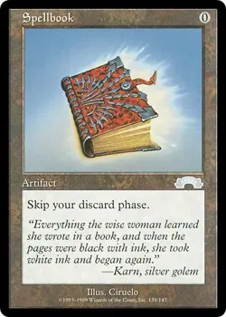 SPELLBOOK x1 mtg Very Light Play Exodus 1 Unc - Image 1