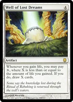 WELL OF LOST DREAMS x1 mtg LP Darksteel 1 Rare - Image 1