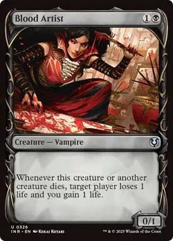 FOIL Showcase BLOOD ARTIST mtg NM Innistrad Remastered 1 Unc - Image 1