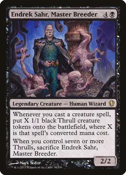 ENDREK SAHR, MASTER BREEDER x1 mtg NM Commander 2013 1 Rare - Image 1