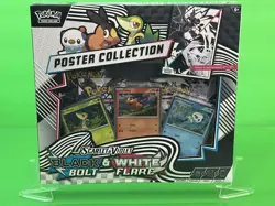 Pokemon Scarlet & Violet Black Bolt & White Flare Poster Collection New Sealed!! - Image 1