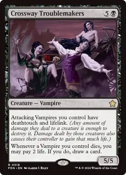 CROSSWAY TROUBLEMAKERS x1 mtg NM-M Foundations 1 Rare - Image 1