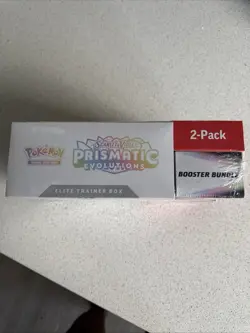 Pokemon TCG Prismatic Evolutions Costco 2-Pack ETB with Booster Bundle - Image 1