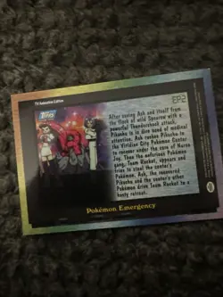 Pokemon Card - Pokemon Emergency EP2 - TV Animation - Topps Series 2 - Image 2