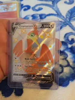 CRAMORANT V SWSH086 SWORD & SHIELD POKEMON (SHINY FULL ART PROMO, NM) - Image 1