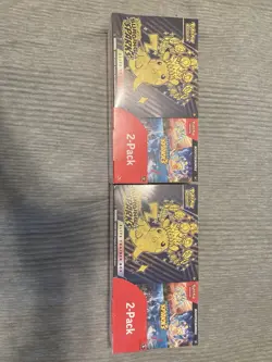 Pokemon Surging Sparks ETB + Booster Bundle Costco 2-pack Sealed x2 (Lot of 2) - Image 1
