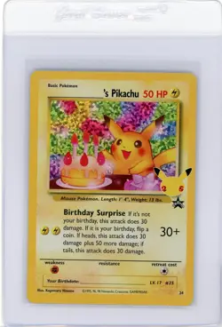2021 Pokemon Celebrations Birthday Pikachu 24 25th Anniversary - Image 1