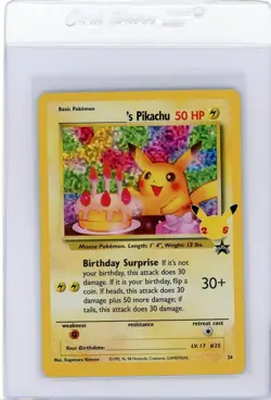 2021 Pokemon Celebrations Birthday Pikachu 24 25th Anniversary - Image 1