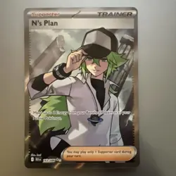 N’s Plan FULL ART 163/086 Pokemon TCG Black Bolt English 2025 Rare (MINT) - Image 1