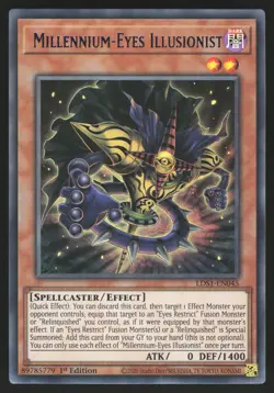 Millennium-Eyes Illusionist - LDS1-EN045 - BLUE Ultra Rare - 1st Edition Yugioh - Image 1