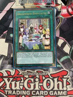Dragonmaid Hospitality Quarter Century Secret Rare RA03-EN068 Yugioh Alt Art - Image 1