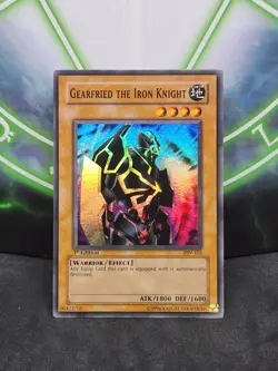 Yugioh Gearfried the Iron Knight PSV-101 Super Rare 1st Edition NM - Image 1