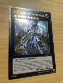 Yugioh 1x Number 62: Galaxy-Eyes Prime Photon Dragon PRIO-EN040 Ultimate NM - Image 2