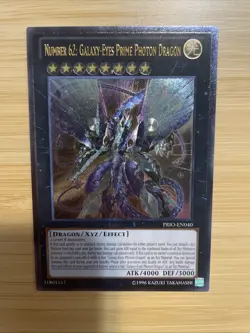 Yugioh 1x Number 62: Galaxy-Eyes Prime Photon Dragon PRIO-EN040 Ultimate NM - Image 5