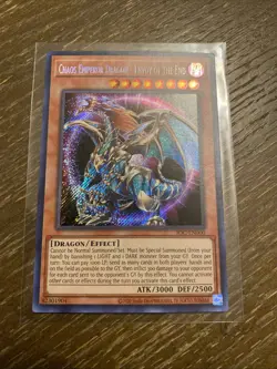 Yugioh - Chaos Emperor Dragon - Envoy of the End IOC-EN000 SECRET NM X1 - Image 1
