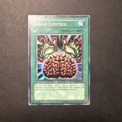 Brain Control TLM-EN038 The Lost Millennium Unlimited NM-LP Super Rare Yugioh - Image 1