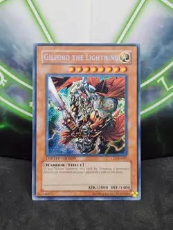 Yugioh Gilford the Lightning CT2-EN001 Secret Rare NM - Image 1