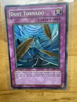Yugioh Dust Tornado PSV-011 1st Edition MP Super Rare - Image 1
