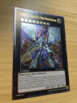 Number 62: Galaxy-Eyes Prime Photon Dragon PRIO-EN040 1st Ed ULTIMATE NM YUGIOH - Image 2