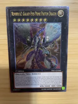 Number 62: Galaxy-Eyes Prime Photon Dragon PRIO-EN040 1st Ed ULTIMATE NM YUGIOH - Image 5