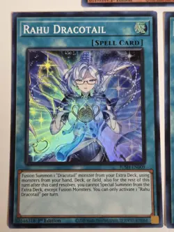 Dracotail Faimena JUSH-EN002 Ultra Rare Yugioh 1st Edition Mint +2 FREE Cards - Image 3