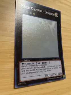 GHOST RARE Heroic Champion - Excalibur 1st Edition REDU-EN041 Yugioh - LP NM - Image 2