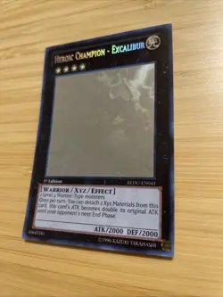 GHOST RARE Heroic Champion - Excalibur 1st Edition REDU-EN041 Yugioh - LP NM - Image 3