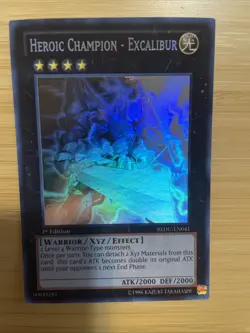 GHOST RARE Heroic Champion - Excalibur 1st Edition REDU-EN041 Yugioh - LP NM - Image 5