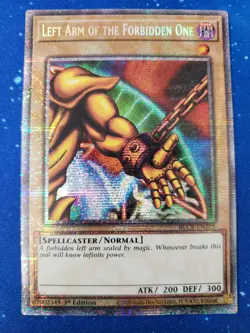 Yugioh Left Arm Of The Forbidden One BLCR-EN105 Starlight Rare 1st Edition - Image 1