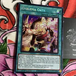 MP24-EN146 Emblema Oath - Prismatic Secret Rare 1st Edition Mint Yugioh Card - Image 2