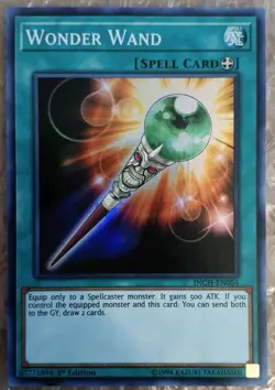 Yugioh! LP Wonder Wand - INCH-EN054 - Super Rare - 1st Edition Lightly Played, E - Image 1