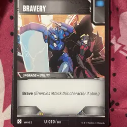 Transformers TCG Wave 2 Rise of The Combiners- Card: BRAVERY - Image 1