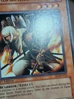 MP Armed Samurai FET-EN023 Yugioh 1st Edition - Image 4