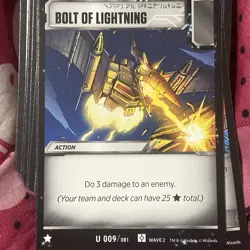 Transformers TCG Wave 2 Rise of The Combiners- Card: Bolt Of Lightning - Image 1