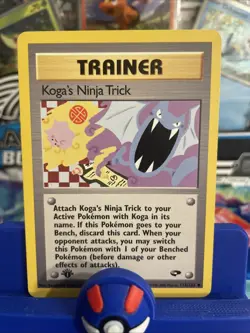 1st Edition Koga's Ninja Trick 115/132 Gym Challenge Pokemon Card Rare LP - Image 1