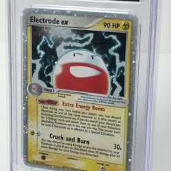 CGC 10 Electrode ex EX Fire Red & Leaf Green 107/112 Holo Pokemon Card - Image 2
