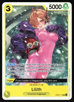 Lilith OP07-111 SR Card - English ENG One Piece 500 Years in the Future Foil - Image 1