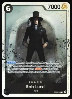 Rob Lucci (OP03-092) - Pillars of Strength (OP03) - One Piece Card Game - Image 1