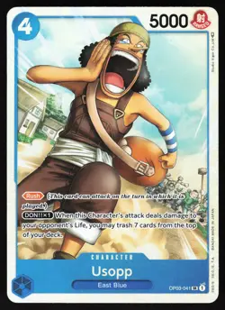 USOPP ONE PIECE SR PILLARS OF STRENGTH CARD GAME- CARD OP03-041 ENGLISH FOIL VLP - Image 1
