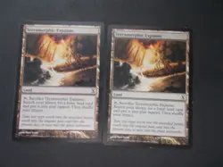 Terramorphic Expanse x2 MTG Time Spiral Colorless Common Land LP - Image 1