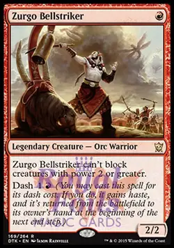 Zurgo Bellstriker 1x FOIL DTK MTG Dragons of Tarkir Rare MINT red - Image 1