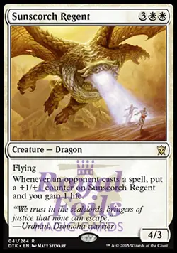 Sunscorch Regent 1x FOIL DTK MTG Dragons of Tarkir Rare MINT white - Image 1