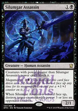 Silumgar Assassin 2x FOIL DTK MTG Dragons of Tarkir Rare MINT black - Image 1