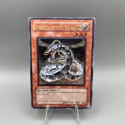 Yugioh TCG Proto-Cyber Dragon SOI-EN010 Ultimate Rare Unlimited Edition LP - Image 1