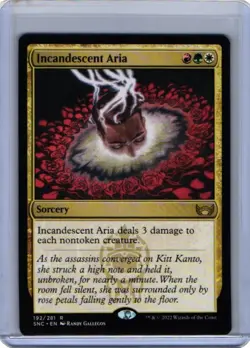 MTG Incandescent Aria Streets of New Capenna 192/281 Regular Rare - Image 1