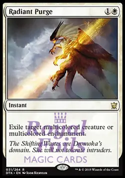 Radiant Purge 1x FOIL DTK MTG Dragons of Tarkir Rare MINT white - Image 1