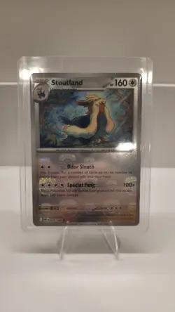 Stoutland Masterball Reverse Holo 076/086 NM Black Bolt White Flare Pokemon TCG - Image 5