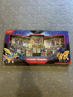 Legendary Warriors Premium Collection + 14 Booster Packs + Promos Pokemon TCG - Image 1