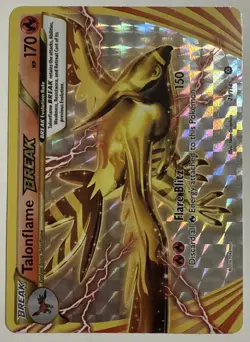 POKEMON XY Steam Siege NM Near Mint RARE Holo #21/114 TALONFLAME BREAk Near Mint - Image 1