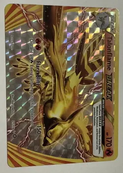 POKEMON XY Steam Siege NM Near Mint RARE Holo #21/114 TALONFLAME BREAk Near Mint - Image 2
